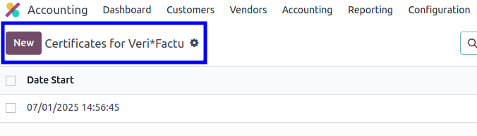 Instalación del certificado Veri*Factu